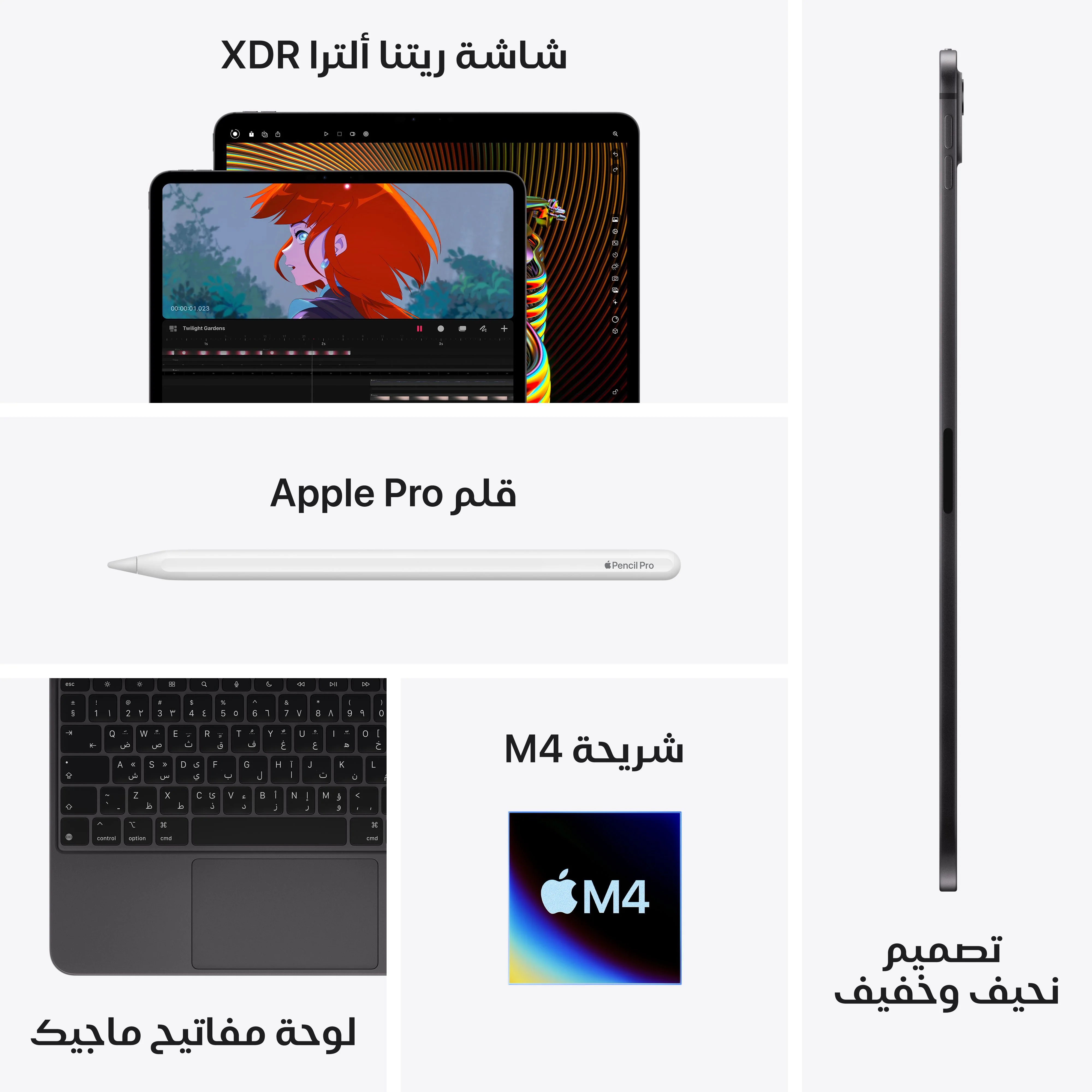 11-inch iPad Pro Wi-Fi 2TB Nano-texture glass - Space Black (M4) - Image 9